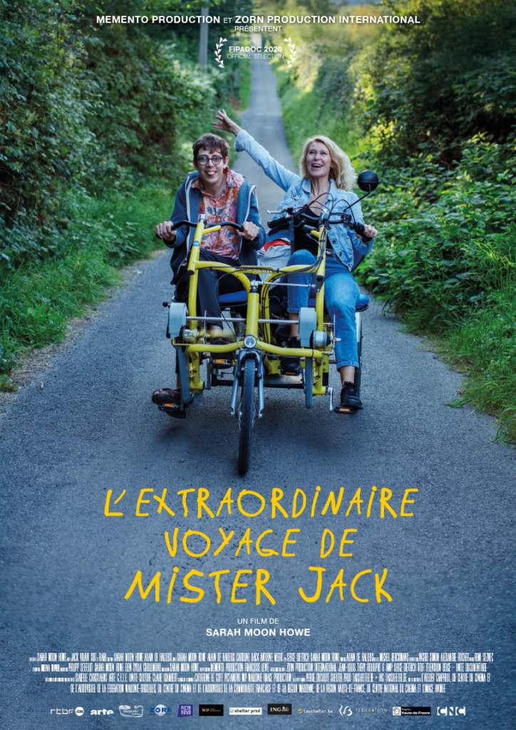 Affiche du film L'incroyable voyage de Mister Jack de Sarah HOWE, sélectionné pour le festival International du film documentaire d'aventure et de voyage : Les Quais de l'Aventure, à Bordeaux 2026